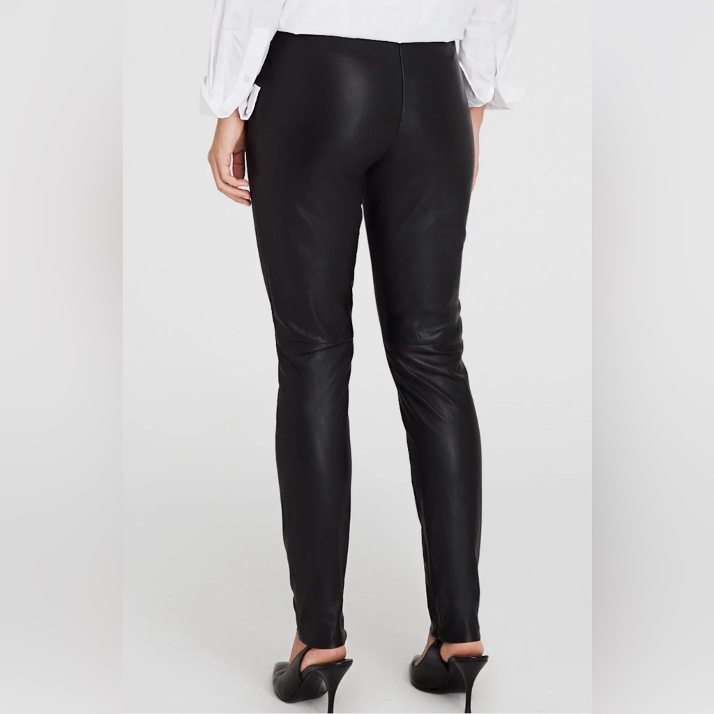 Club Monaco Black Leather Pants
